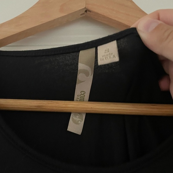 Comfy USA Lagenlook Modal Abstract Print Midi Dress - Picture 4 of 5